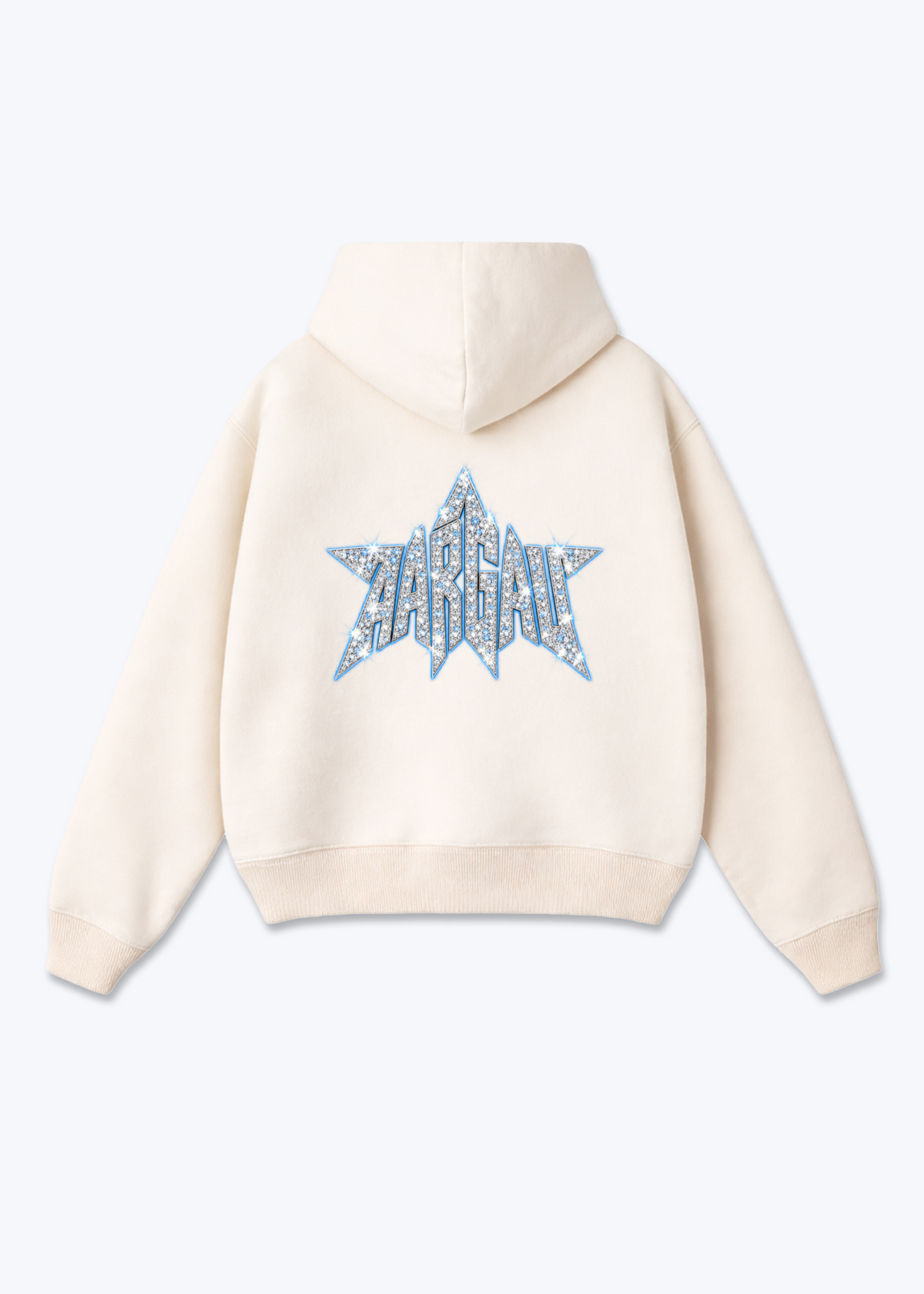 Aargau Diamonds Oversized Hoodie - Beige Back (Designed)