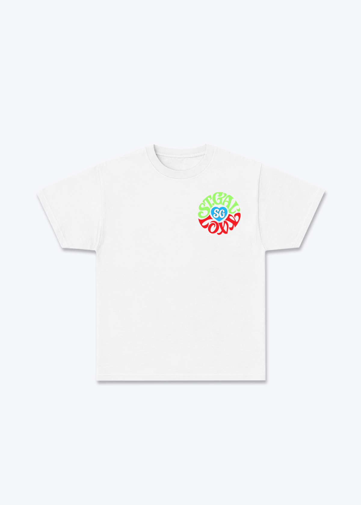 St.Gallen Lov' Basic T-Shirt - White Front (Designed)