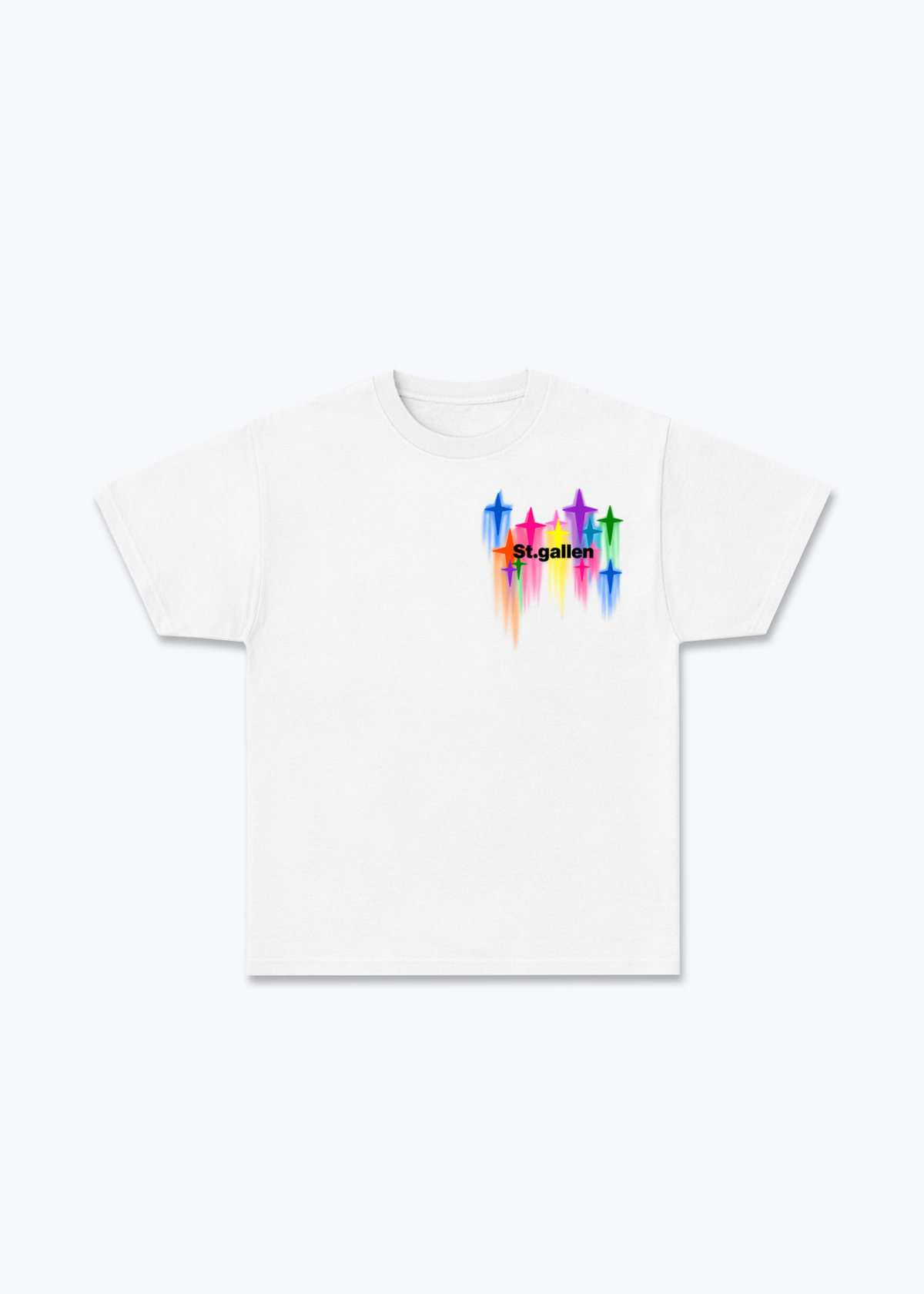 St.Gallen Stars Basic T-Shirt - White Front (Designed)