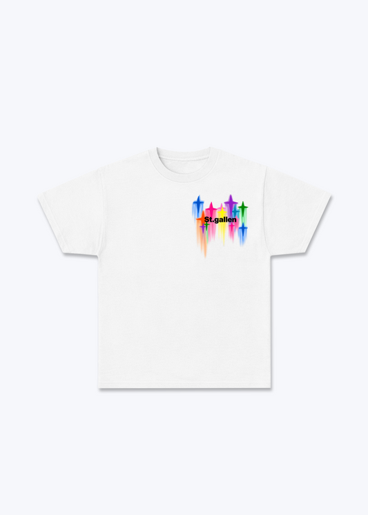 St.Gallen Stars Basic T-Shirt - White Front (Designed)
