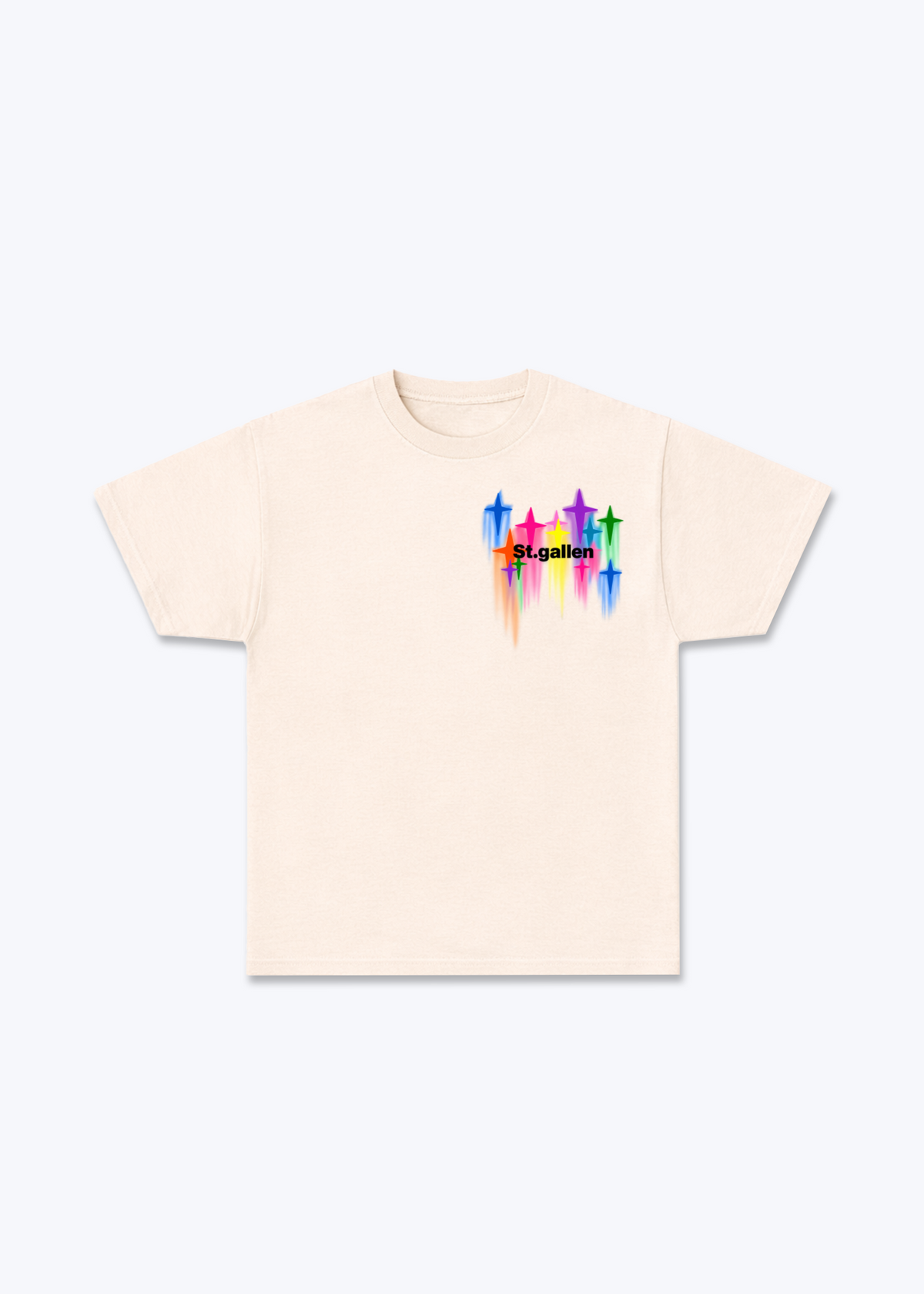St.Gallen Stars Basic T-Shirt - Beige Front (Designed)