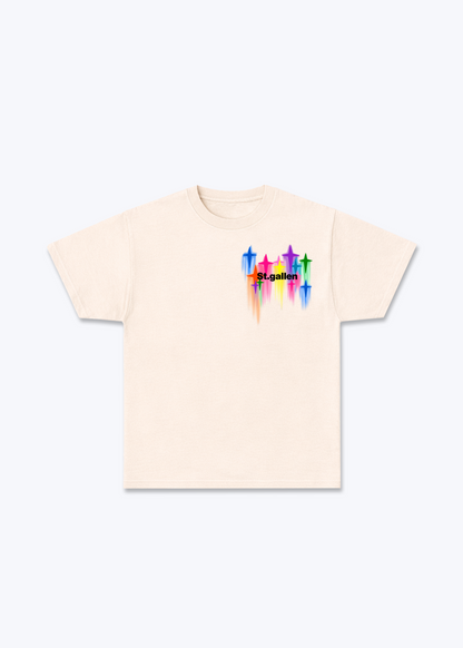 St.Gallen Stars Basic T-Shirt - Beige Front (Designed)