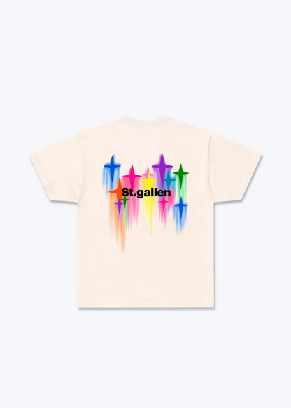 St.Gallen Stars Basic T-Shirt - Beige Back (Designed)