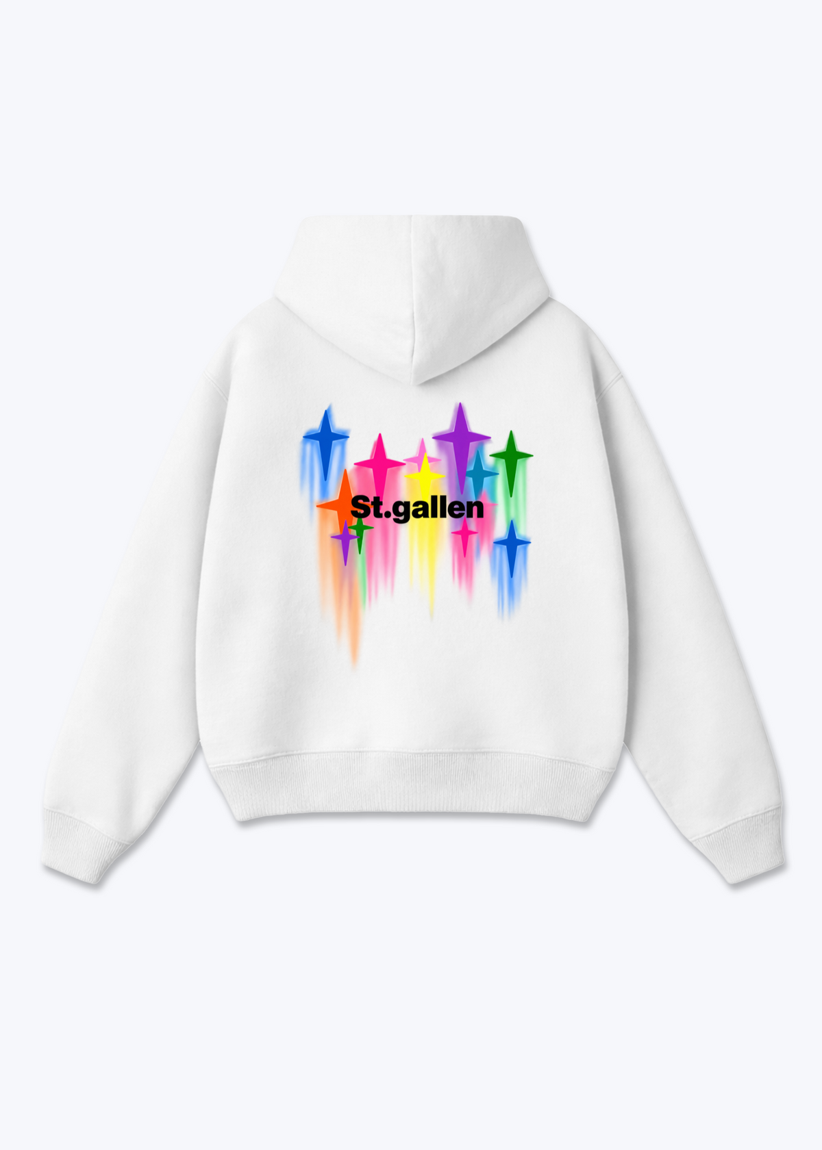 St.Gallen Stars Oversized Hoodie - White Back (Designed)