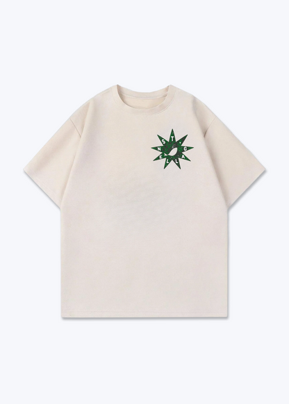 St.Gallen Eye Oversized T-Shirt - Beige Front (Designed)