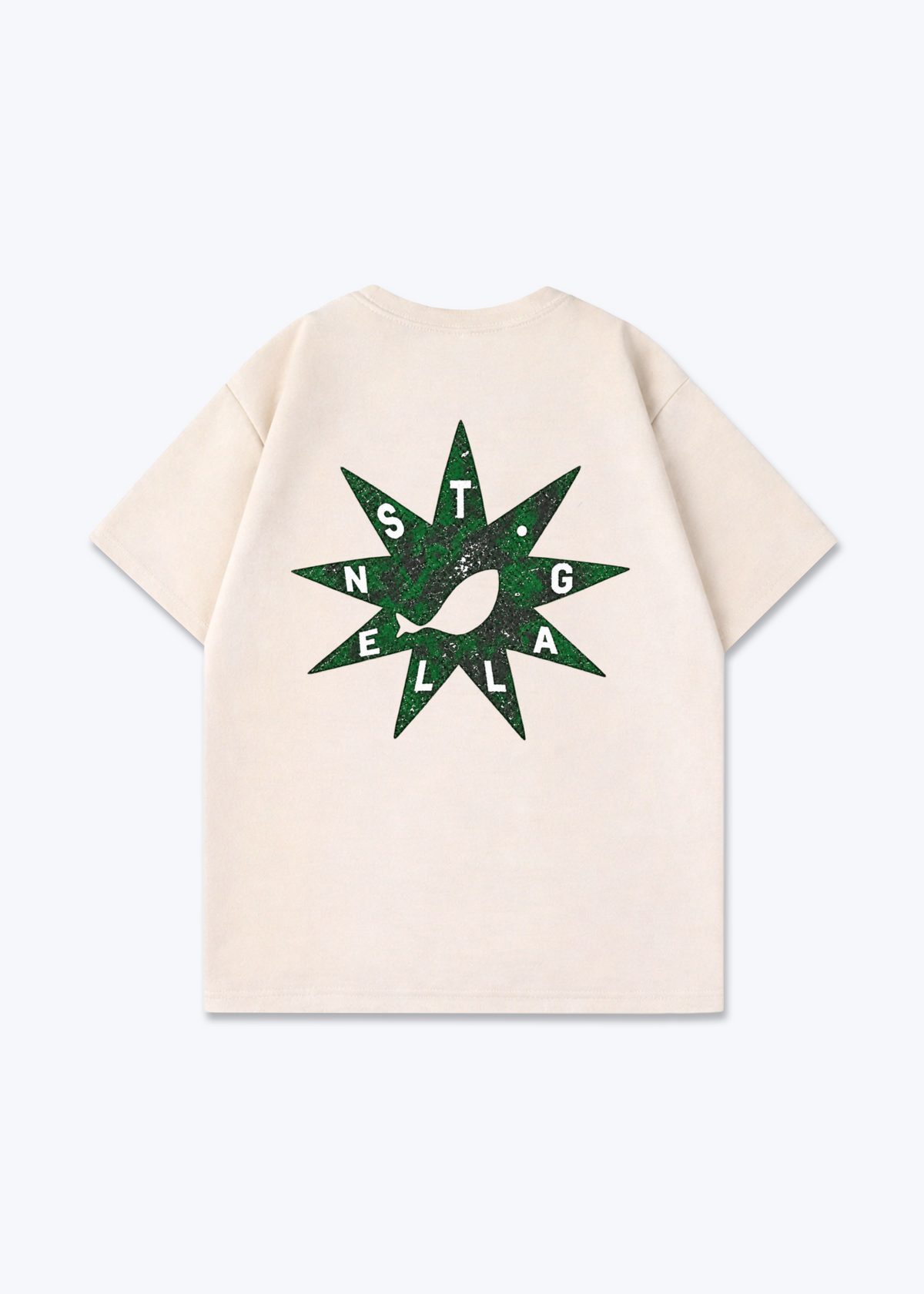 St.Gallen Eye Oversized T-Shirt - Beige Back (Designed)