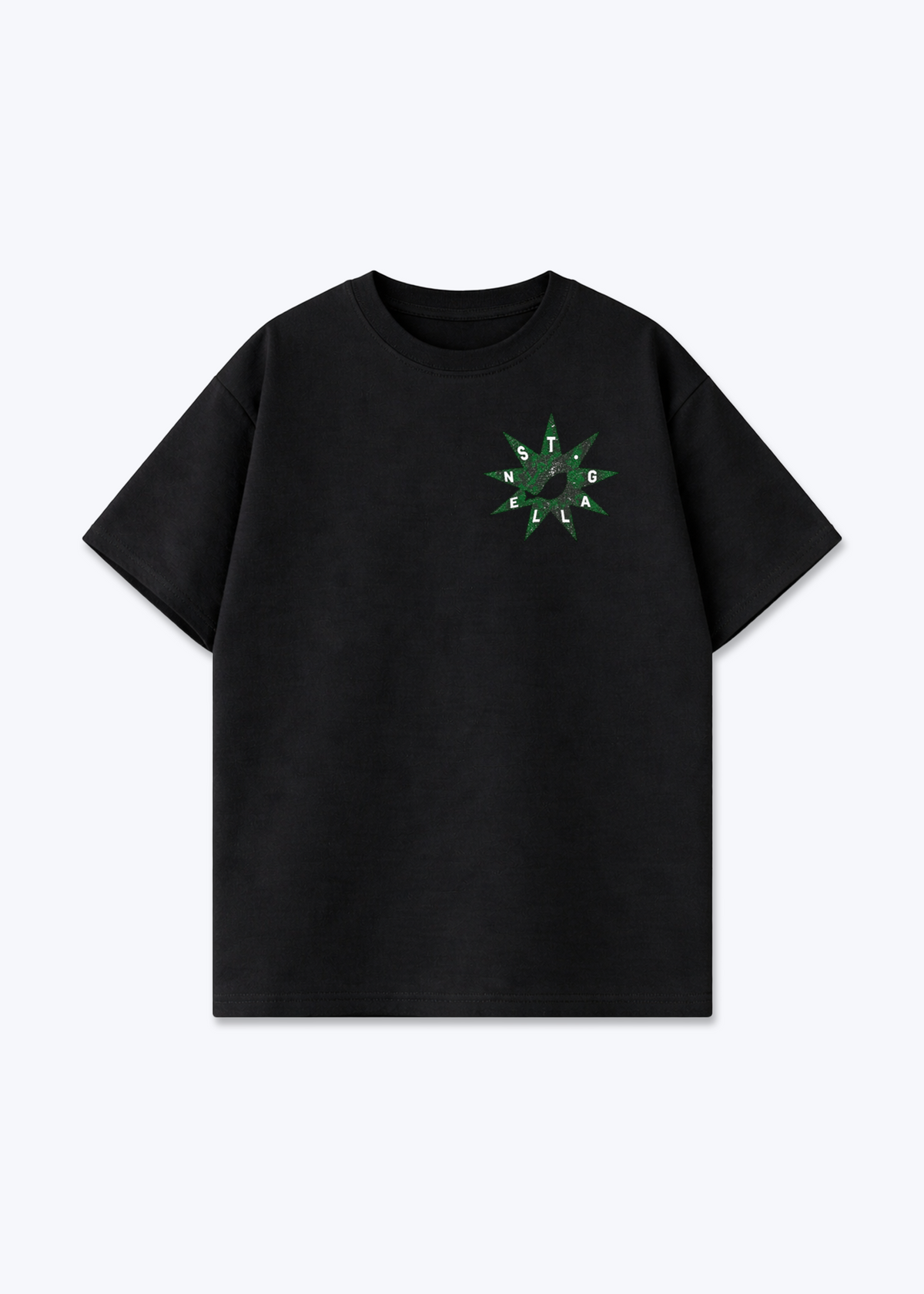St.Gallen Eye Oversized T-Shirt - Black Front (Designed)