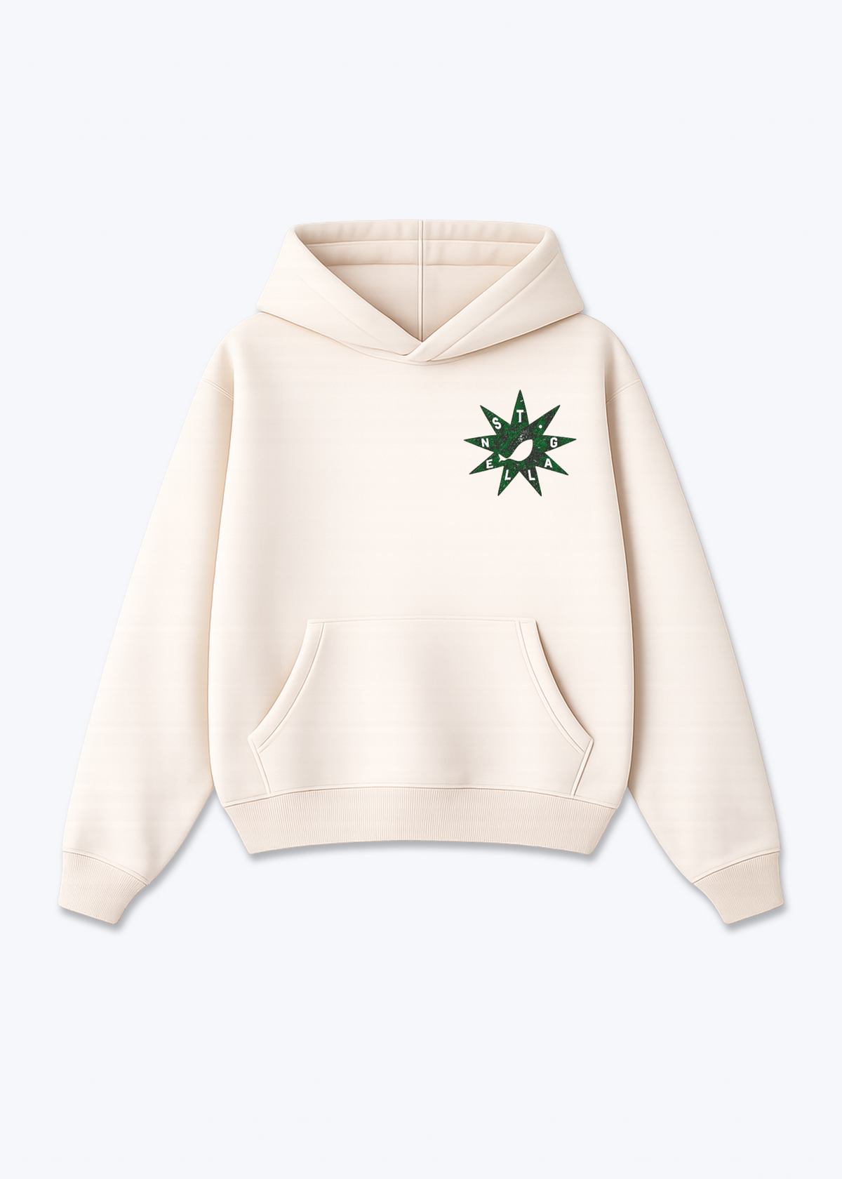 St.Gallen Eye Oversized Hoodie - Beige Front (Designed)