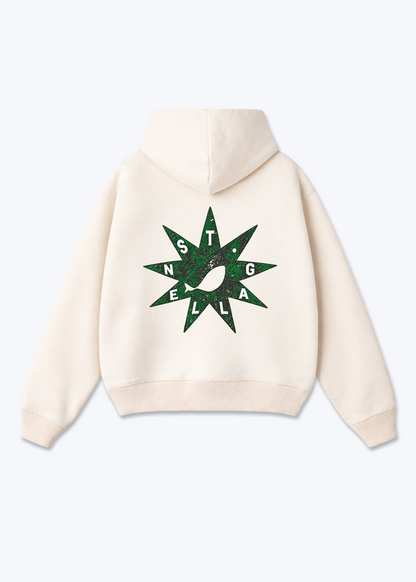 St.Gallen Eye Oversized Hoodie - Beige Back (Designed)