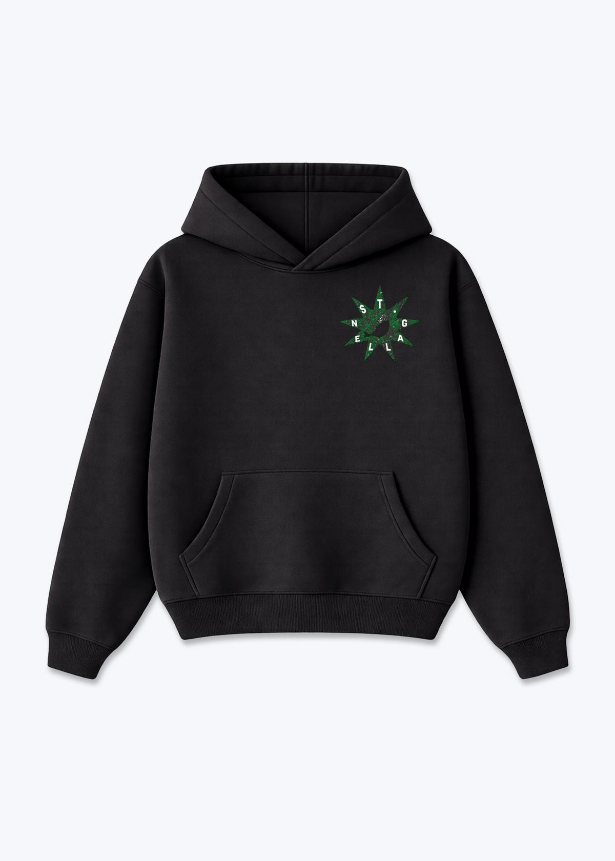 St.Gallen Eye Oversized Hoodie - Black Front (Designed)