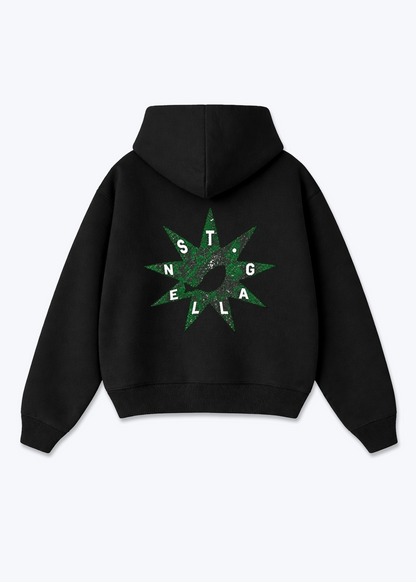 St.Gallen Eye Oversized Hoodie - Black Back (Designed)