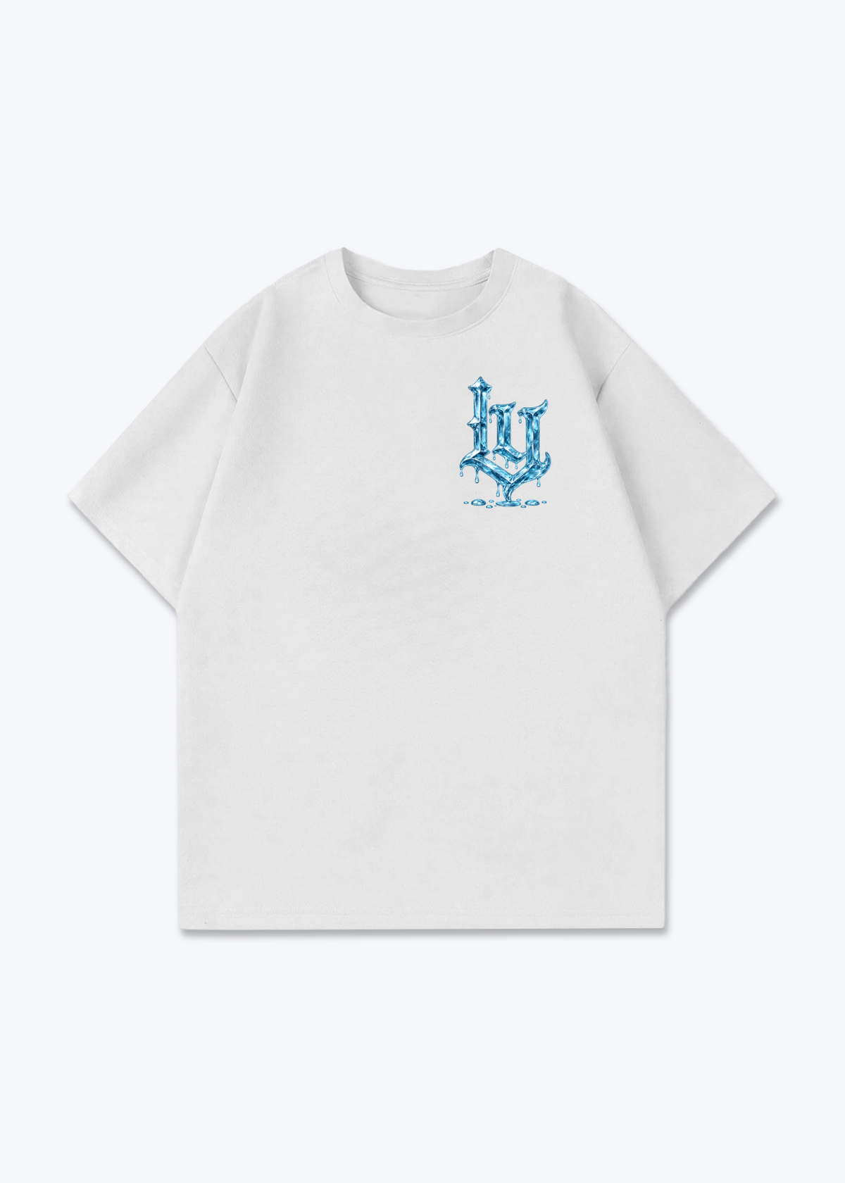 Luzern Ice Oversized T-Shirt - White Front (Designed)