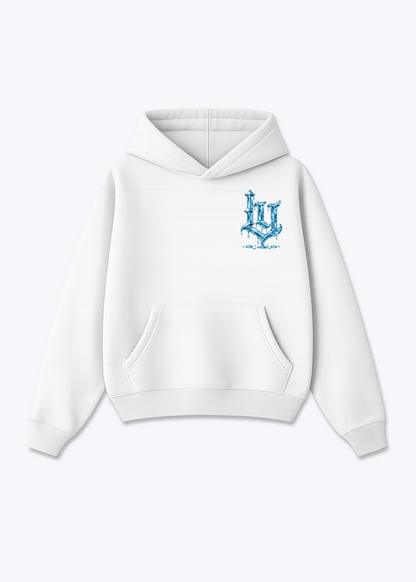 Luzern Ice Oversized Hoodie - White Front (Designed)