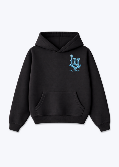 Luzern Ice Oversized Hoodie - Black Front (Designed)