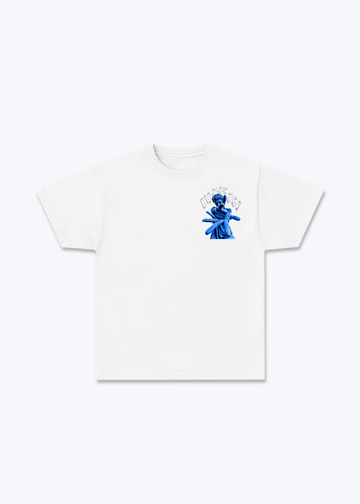 Luzern Scar Basic T-Shirt - White Front (Designed)