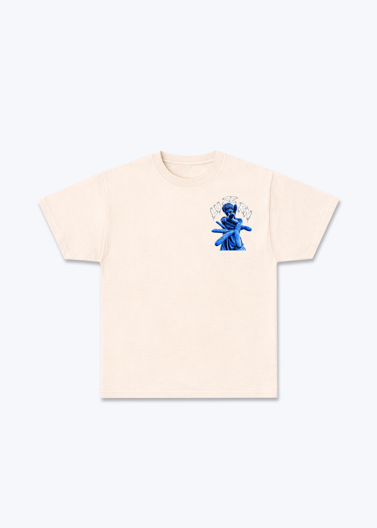 Luzern Scar Basic T-Shirt - Beige Front (Designed)