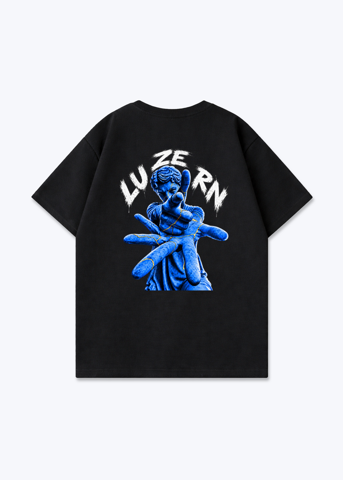 Luzern Scar Oversized T-Shirt - Black Back (Designed)