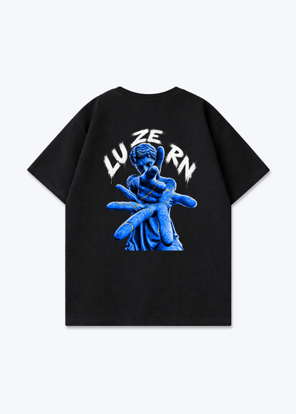 Luzern Scar Oversized T-Shirt - Black Back (Designed)