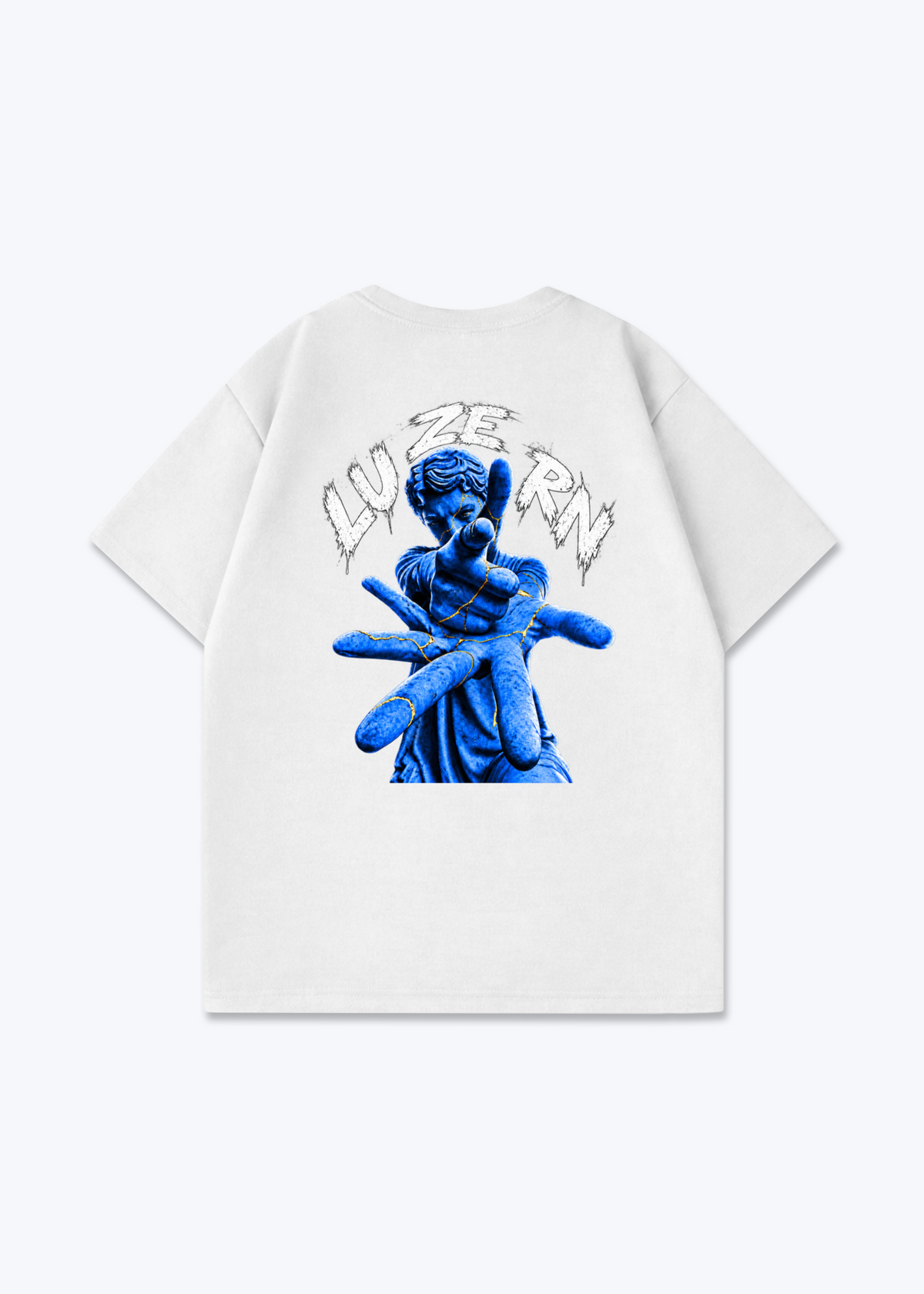 Luzern Scar Oversized T-Shirt - White Back (Designed)