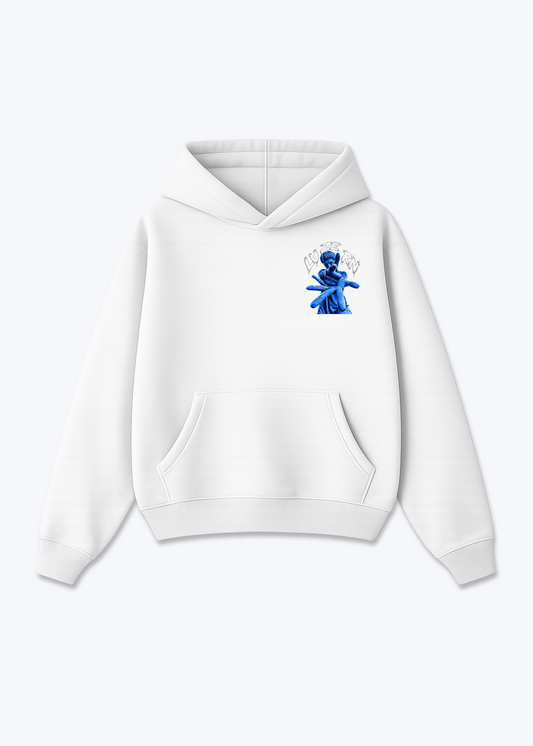 Luzern Scar Oversized Hoodie - White Front (Designed)