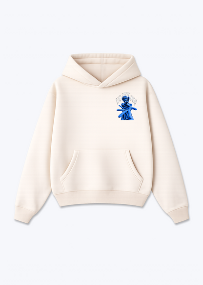 Luzern Scar Oversized Hoodie - Beige Front (Designed)