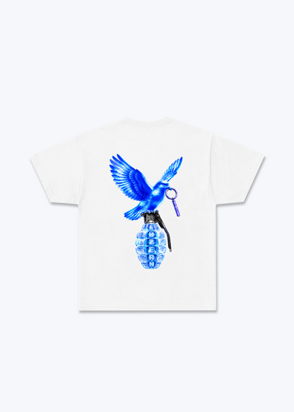 Luzern Grenade Basic T-Shirt - White Back (Designed)