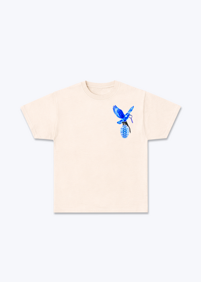 Luzern Grenade Basic T-Shirt - Beige Front (Designed)
