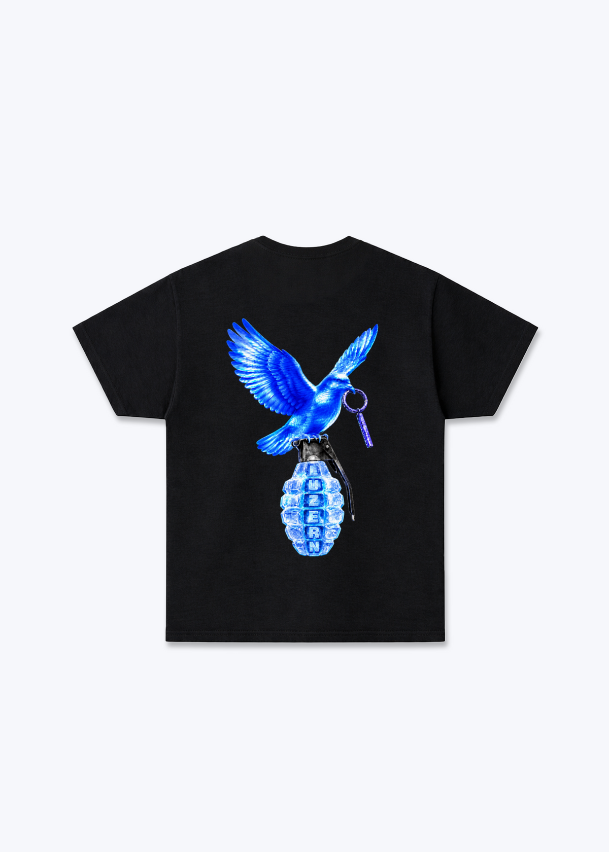 Luzern Grenade Basic T-Shirt - Black Back (Designed)