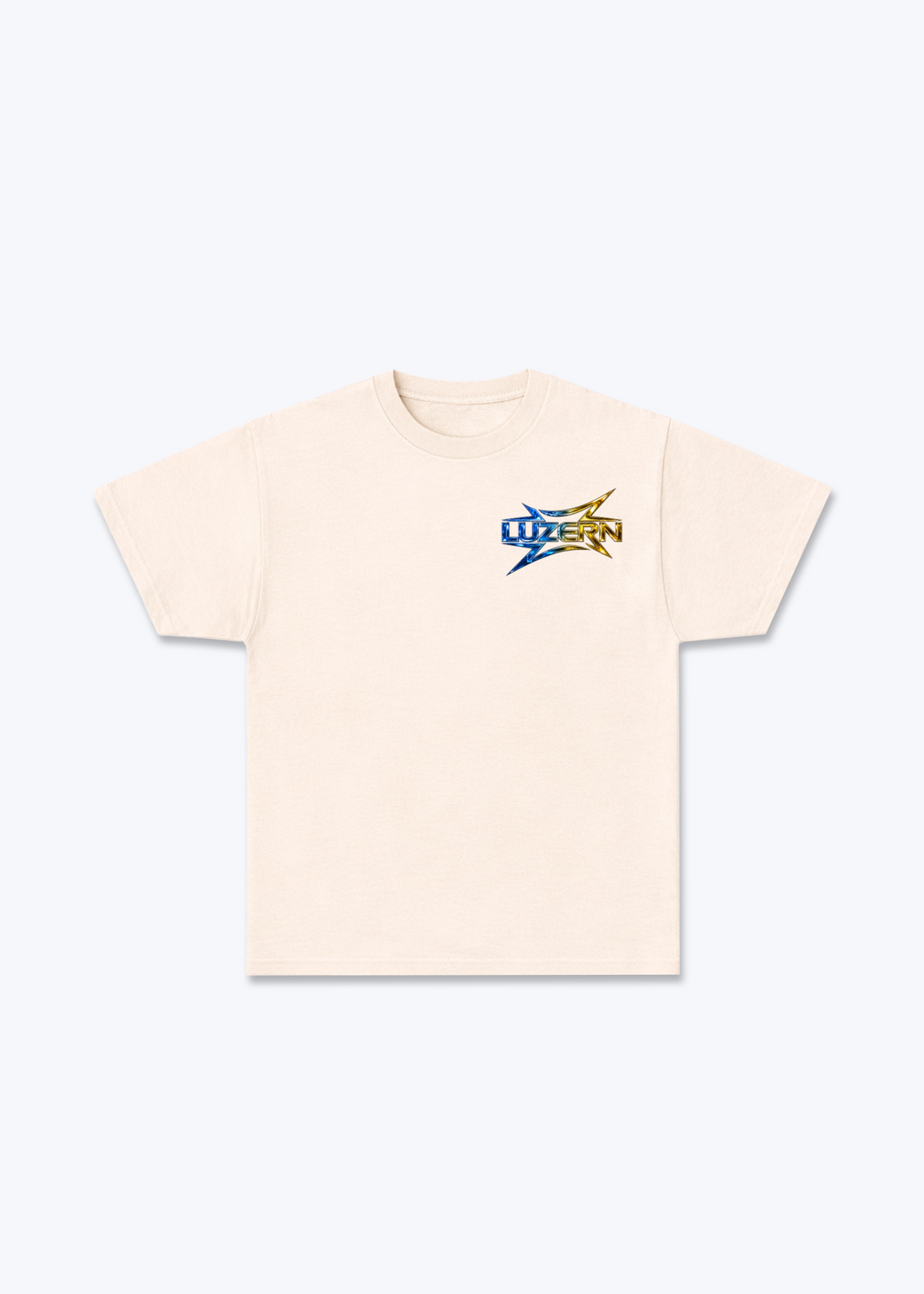 Luzern Fade Basic T-Shirt - Beige Front (Designed)