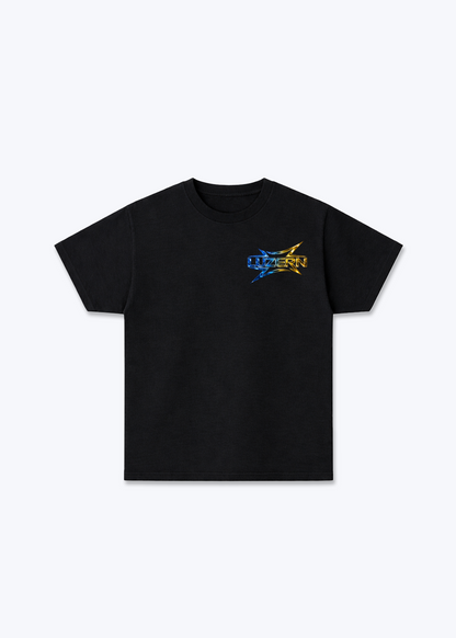Luzern Fade Basic T-Shirt - Black Front (Designed)