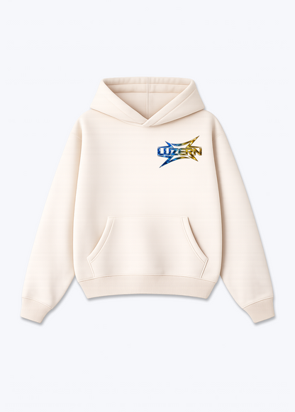 Luzern Fade Oversized Hoodie - Beige Front (Designed)