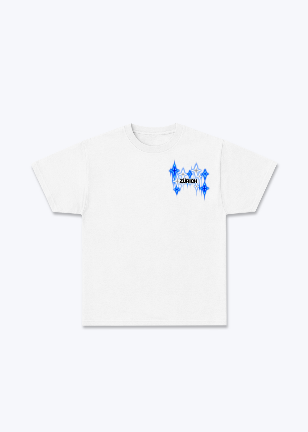 Zürich Fade Basic T-Shirt - White Front (Designed)