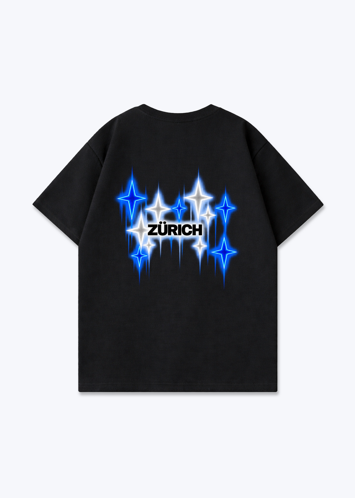 Zürich Fade Oversized T-Shirt - Black Back (Designed)