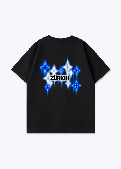 Zürich Fade Oversized T-Shirt - Black Back (Designed)