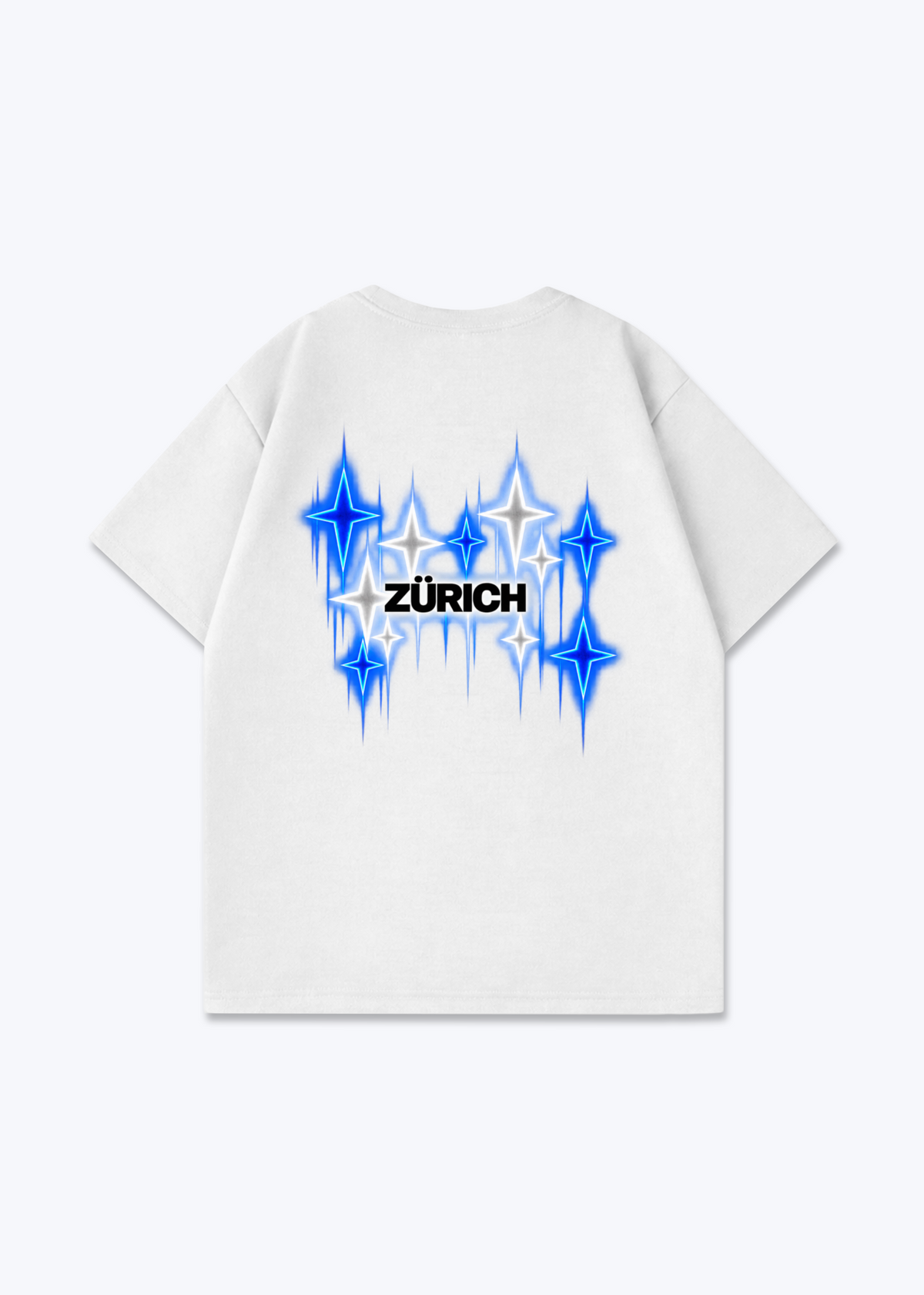 Zürich Fade Oversized T-Shirt - White Back (Designed)