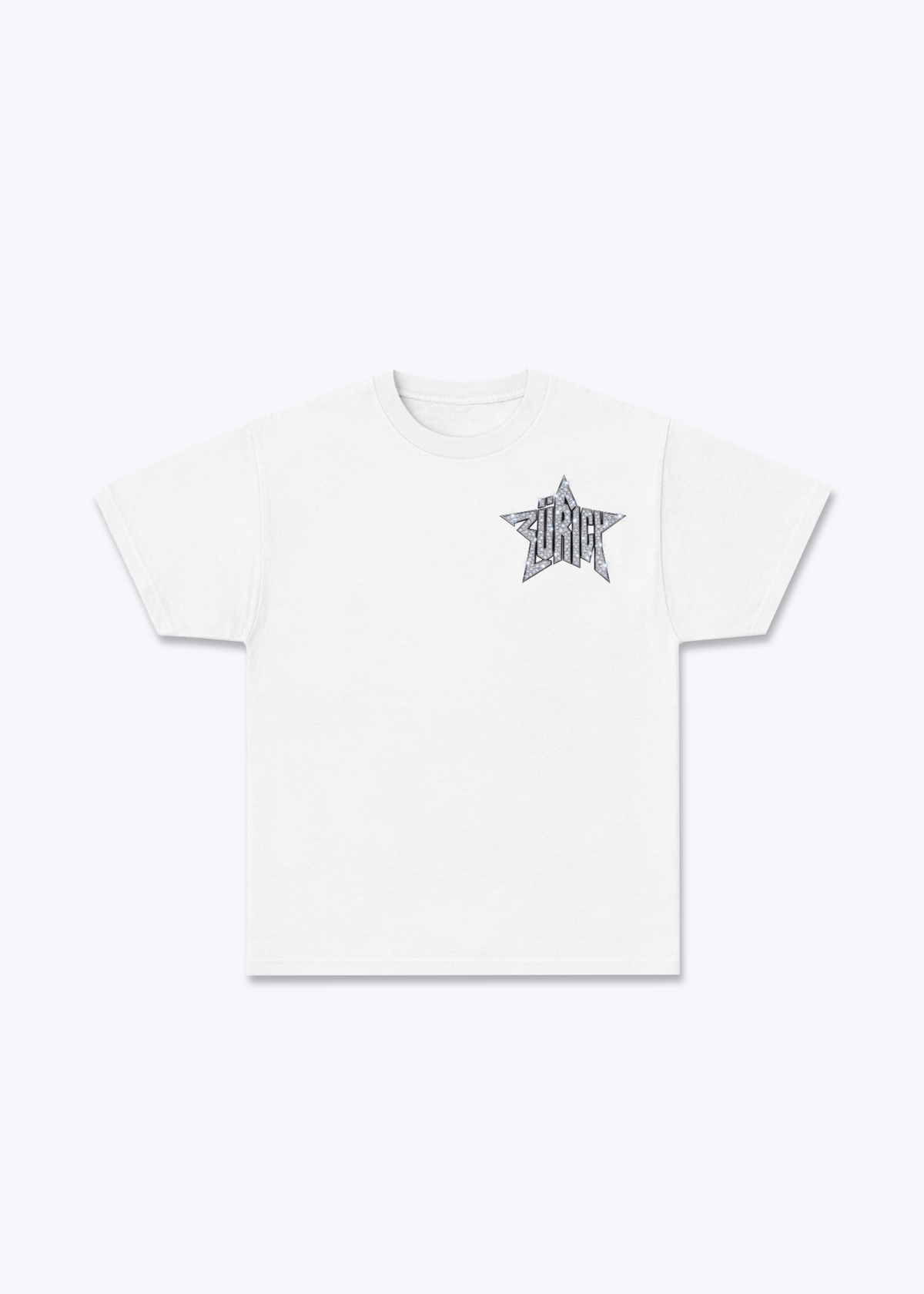 Zürich Iced Basic T-Shirt - White Front (Designed)