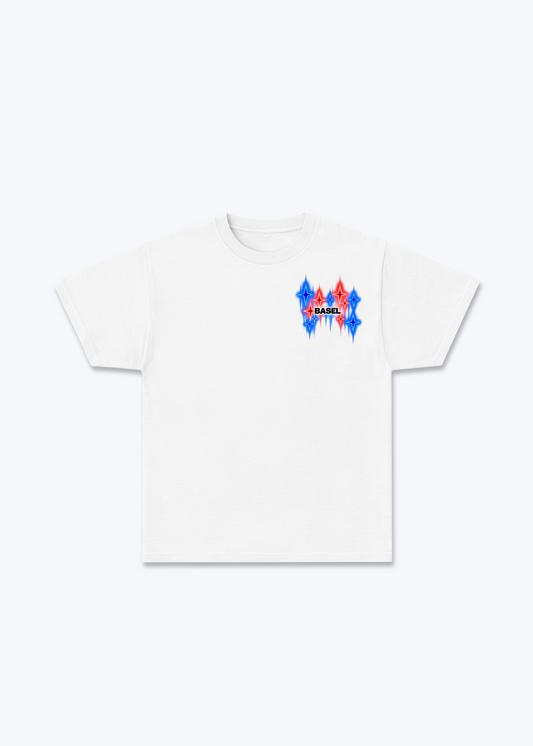 Basel Fade Basic T-Shirt - White Front (Designed)