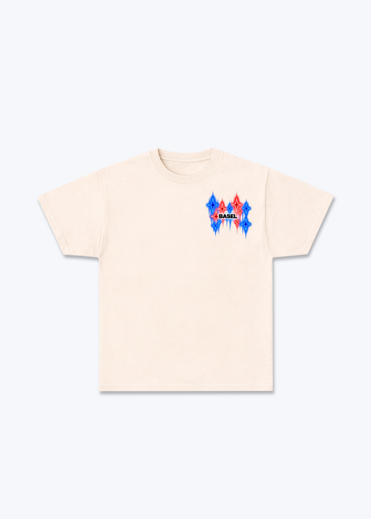 Basel Fade Basic T-Shirt - Beige Front (Designed)