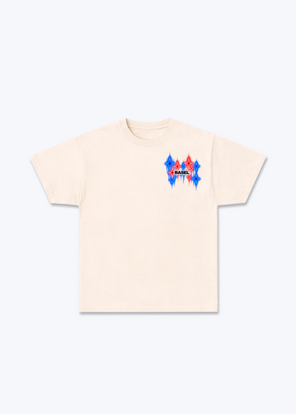 Basel Fade Basic T-Shirt - Beige Front (Designed)