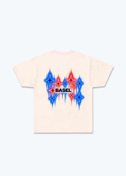 Basel Fade Basic T-Shirt - Beige Back (Designed)