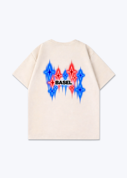 Basel Fade Oversized T-Shirt - Beige Back (Designed)