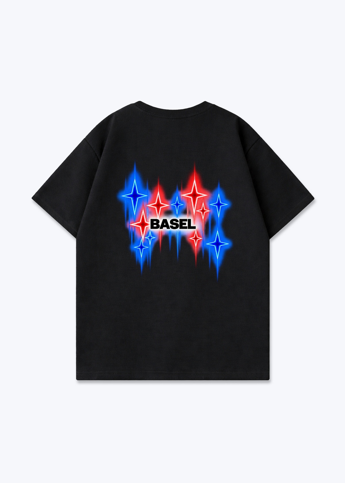 Basel Fade Oversized T-Shirt - Black Back (Designed)