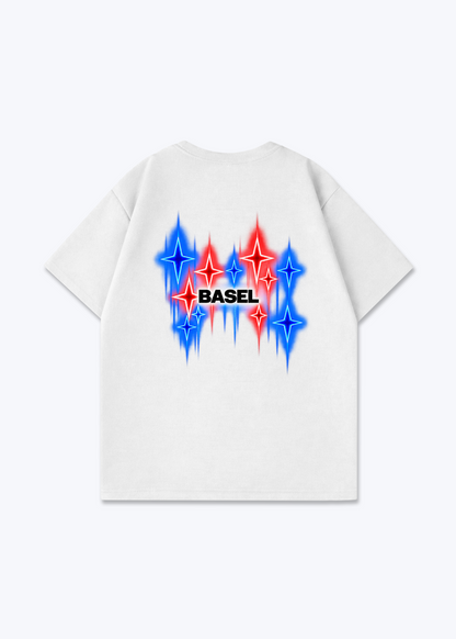 Basel Fade Oversized T-Shirt - White Back (Designed)