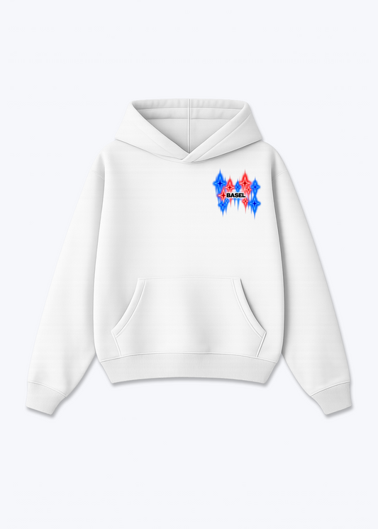 Basel Fade Oversized Hoodie - White Front (Designed)