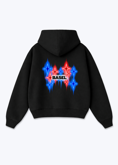 Basel Fade Oversized Hoodie - Black Back (Designed)