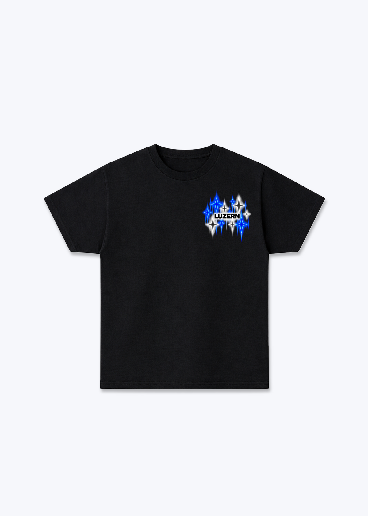 Luzern Stars Basic T-Shirt - Black Front (Designed)