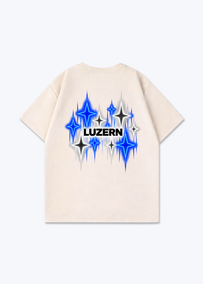Luzern Stars Oversized T-Shirt - Beige Back (Designed)