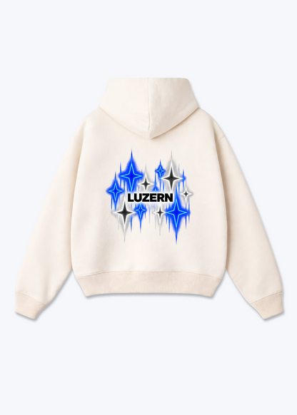 Luzern Stars Oversized Hoodie - Beige Back (Designed)