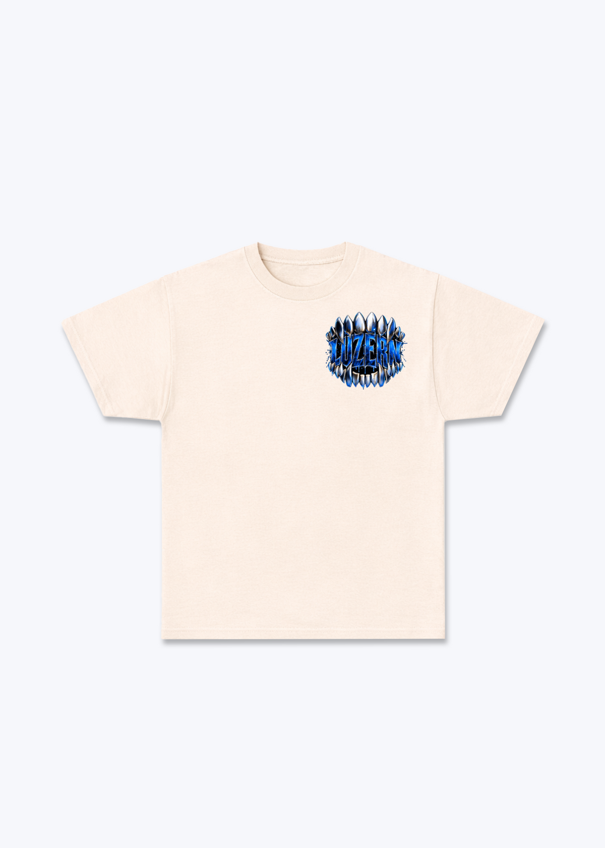 Luzern Bite Basic T-Shirt - Beige Front (Designed)