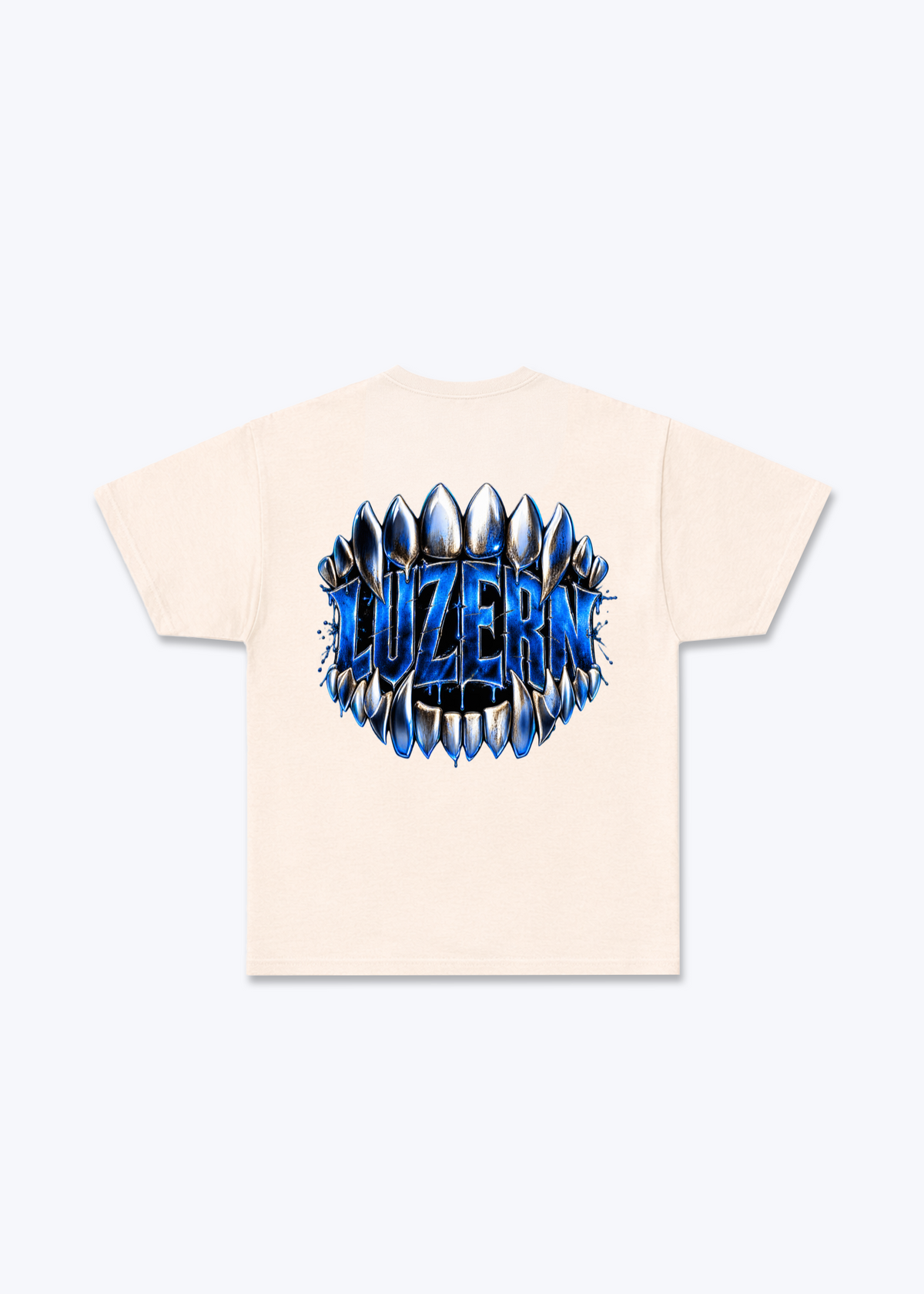 Luzern Bite Basic T-Shirt - Beige Back (Designed)